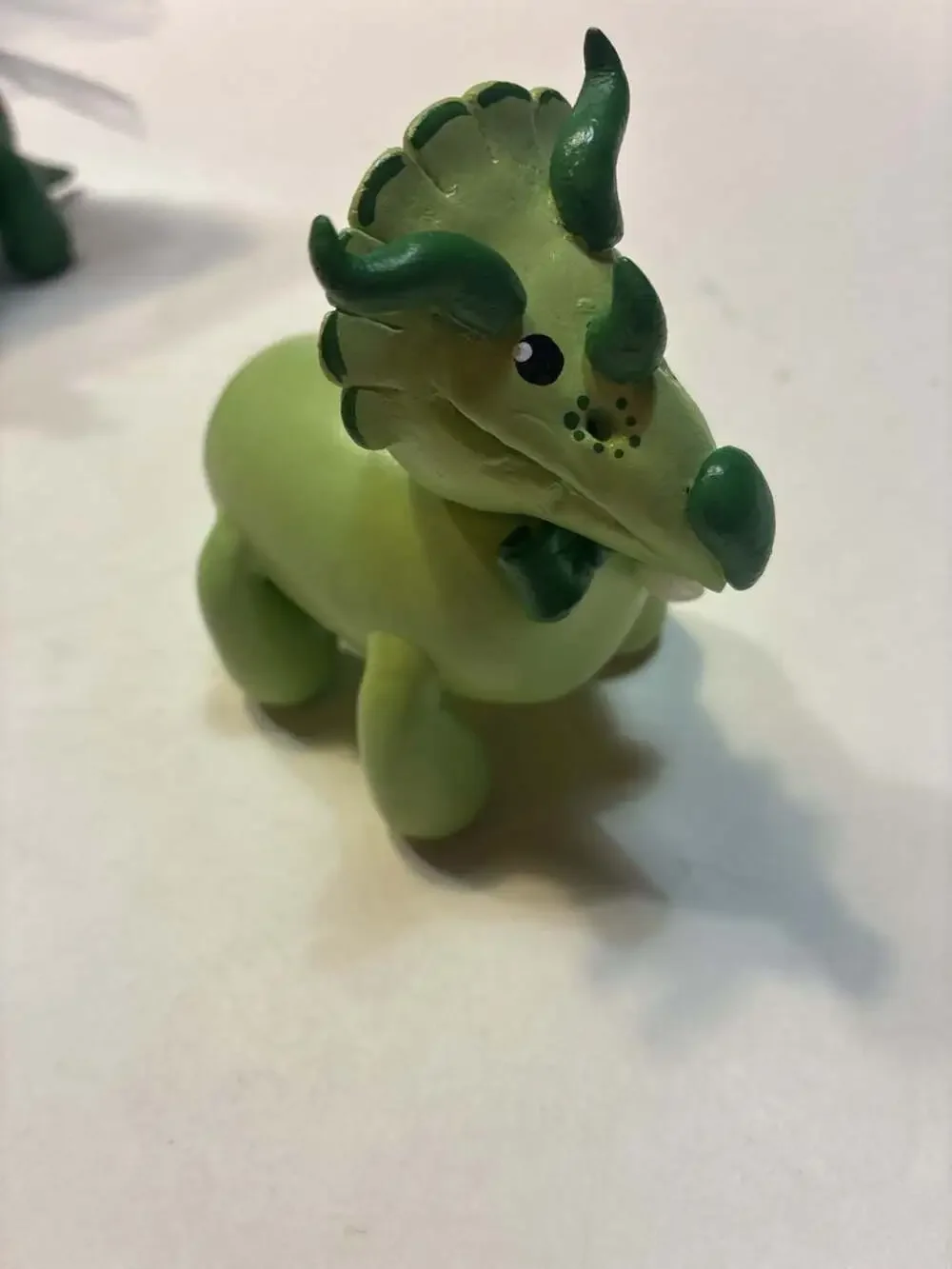 PerlillaPets Handmade Triceratops Wedding Cake Topper Set